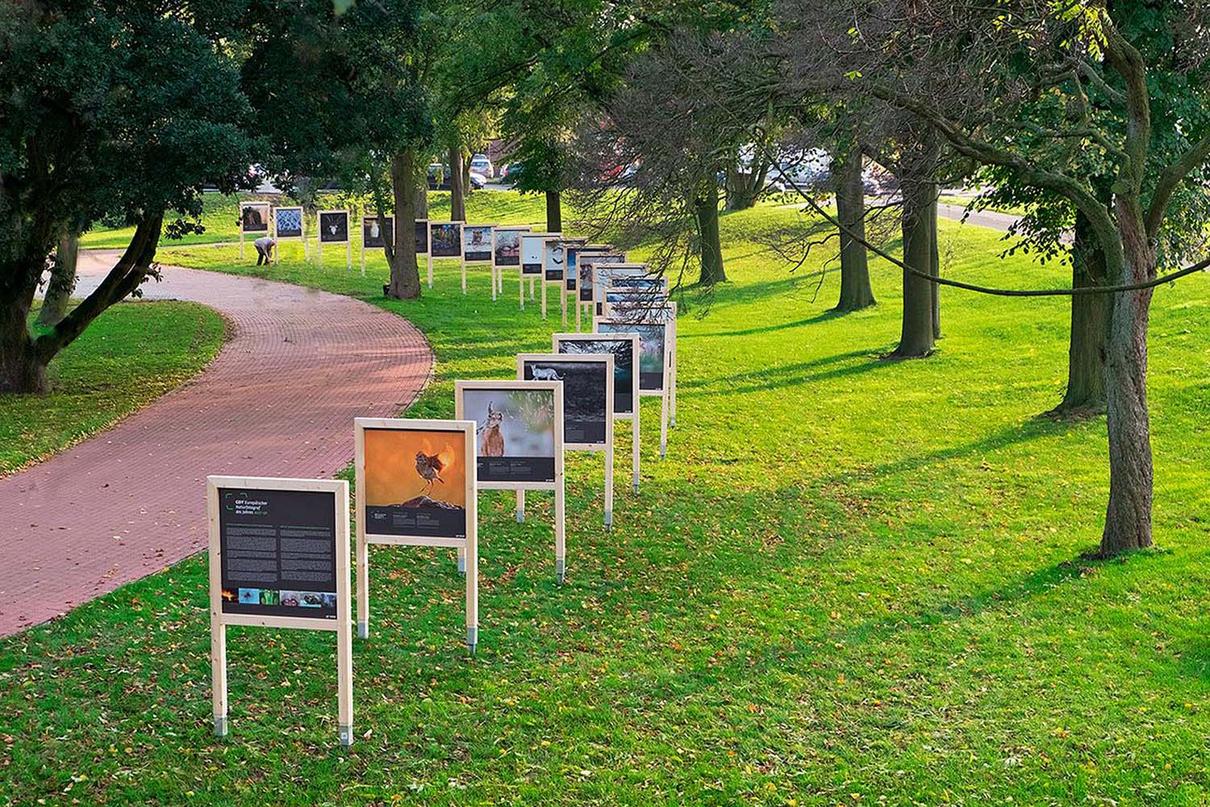 Outdoor-Ausstellung Best-of ENJ, Internationales Naturfotofestival, Lünen